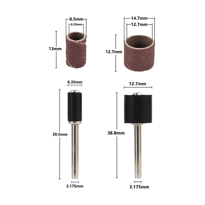 11/102pcs Sanding Drum Kit Gri - Cordless Rotary Tool Kit Accessories recension och pris