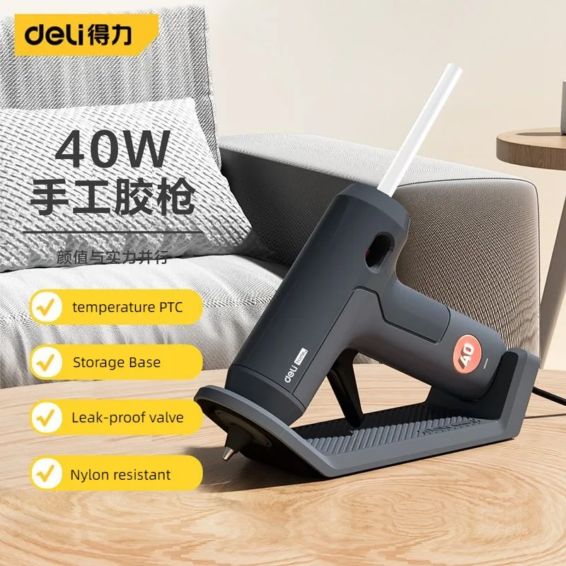 Deli 40W Hot Melt Glue Gun Wit - Hot Melt Glue Gun Cordless recension och pris