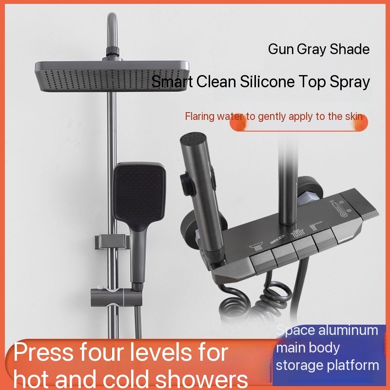 Grey Chrome Bathroom Shower Fa - Plumbing recension och pris