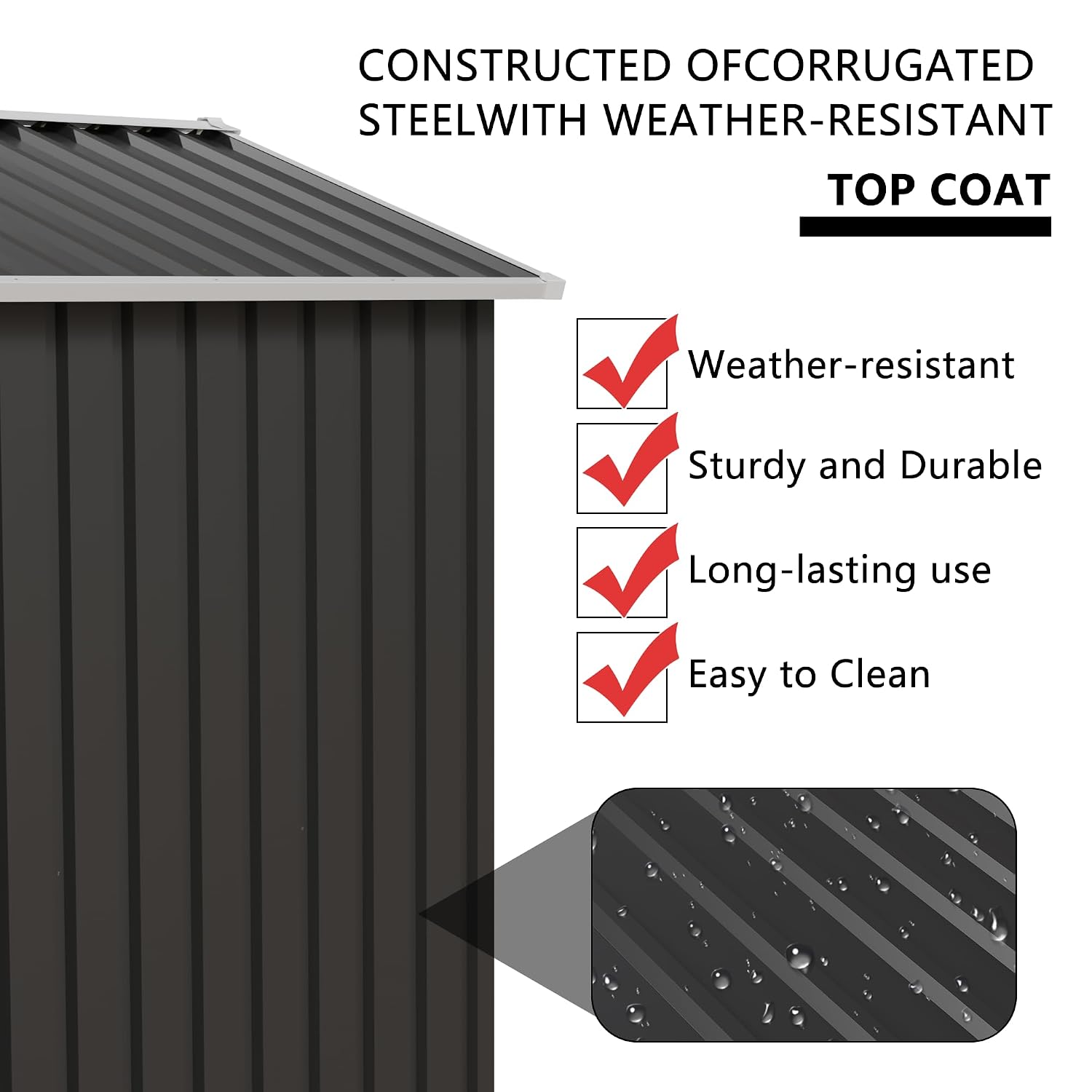 Metal Outdoor Storage Shed 5.4 - Garden Tools recension och pris